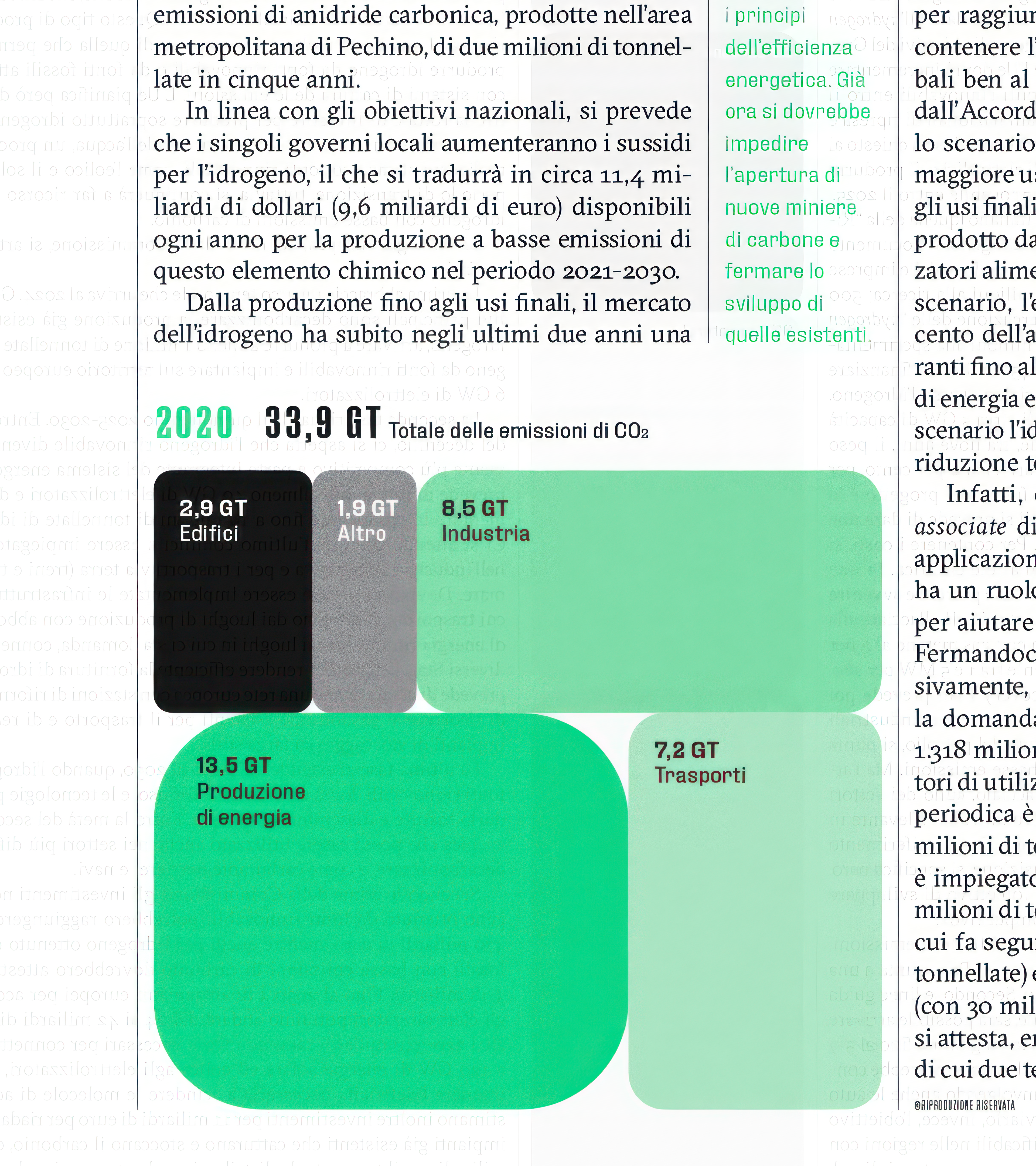 Detail of a treemap infographic